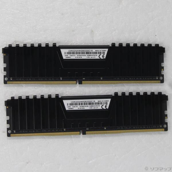 【中古】CORSAIR CMK32GX4M2B3200C16 32GB 16GB×2枚組 【262-ud】