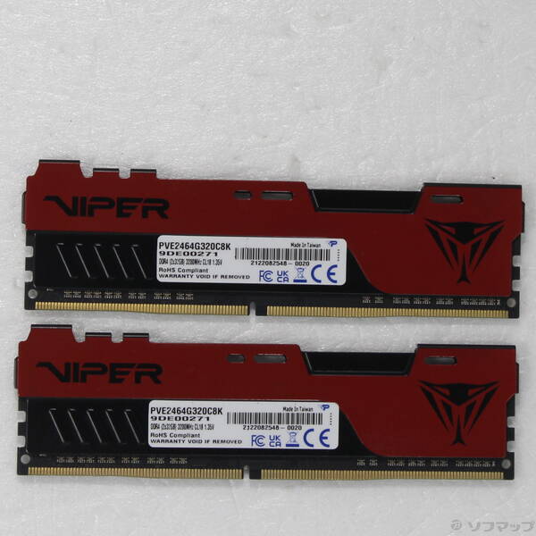 【中古】288P PC4-25600 DDR4-3200 64GB 32GB×2枚組 【262-ud】|ソフマップ中古専門店