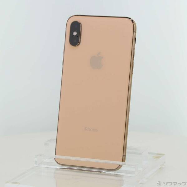 【中古】Apple(アップル) iPhoneXS 256GB ゴールド MTE22J／A SIM無償性 【377-ud】