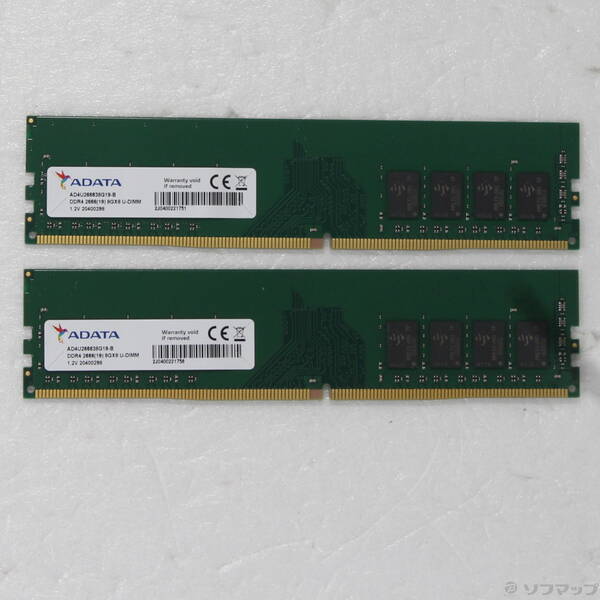 【中古】ADATA(エイデーター) AD4U266638G19-D 16GB 8GB×2枚組 【262-ud】