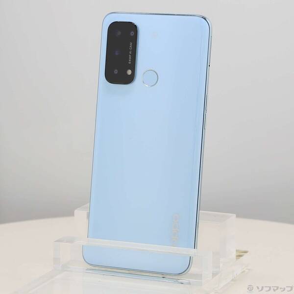 【中古】ワイ可動性 Reno5 A 128GB 内燃機関青み A103OP Y!mobile SIM無償性 【377-ud】