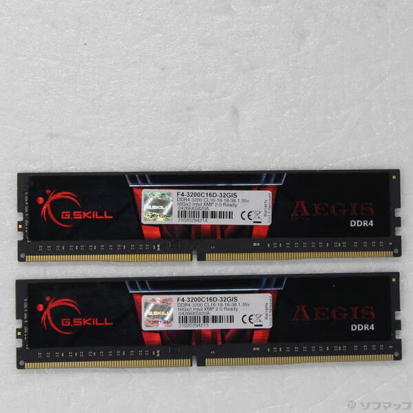 【中古】288P DDR4 パソコン4-25600 DDR4-3200 32GB 16GB×2枚組 【344-ud】