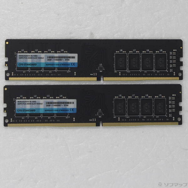 【中古】CFD(シーエフディー) W4U3200CS-16G 32GB 16GB×2枚組 【297-ud】