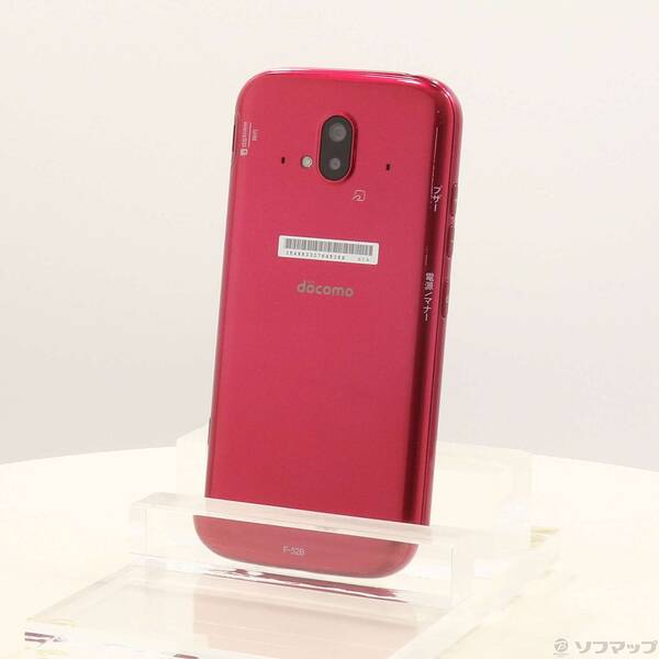 【中古】FCNT らくらくかっこ良い電話機 64GB サクラ色 F-52B docomo SIM無償性 【269-ud】