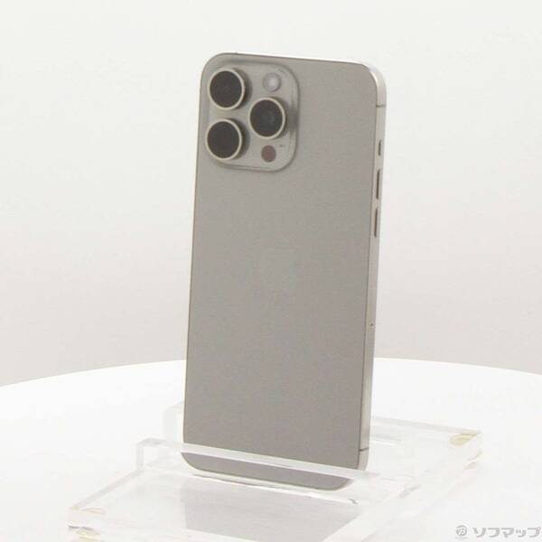 【中古】Apple(アップル) iPhone15 Pro Max 512GB 自然的チタニウム MU6W3J／A SIM無償性 【377-ud】