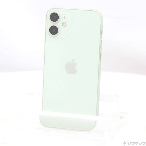 【中古】Apple(アップル) iPhone12 mini 64GB 緑であること MGAV3J／A SIM無償性 【377-ud】