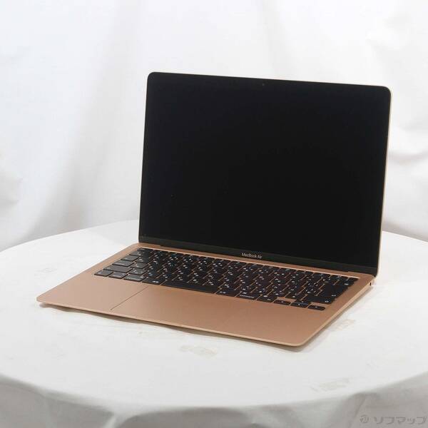 【中古】Apple(アップル) MacBook Air 13.3-inch Late-2020 MGND3J／A Apple M1 8中核グループ中央処理装置_7中核グループGPU 8GB SSD256GB ゴールド 〔26.3 Tahoe〕 【377-ud】