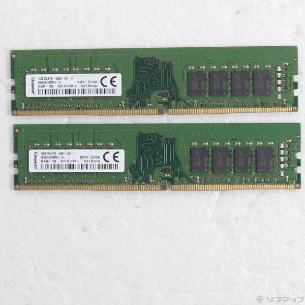 【中古】288P パソコン4-21300 DDR4-2666 32GB 16GB×2枚組 【344-ud】