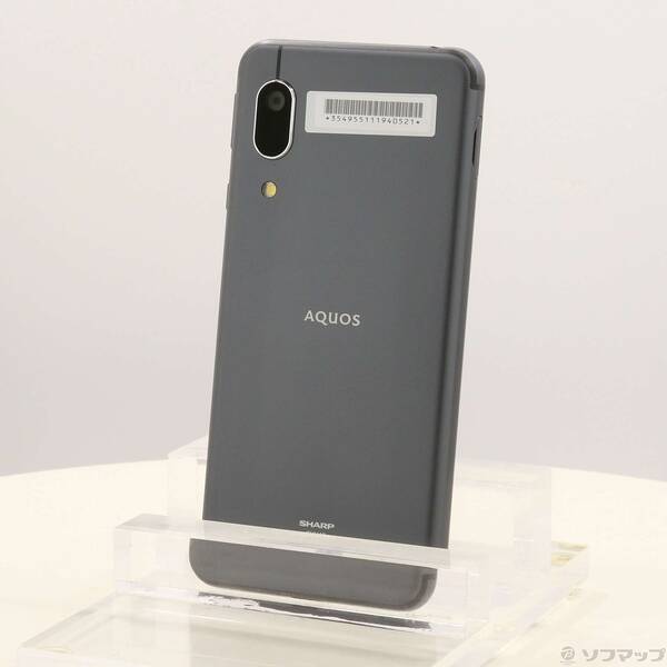 【中古】SHARP(せつ然たる) AQUOS sense3 basic 32GB 黒いこと SHV48 au鍵を掛ける取りけすSIM無償性 【377-ud】