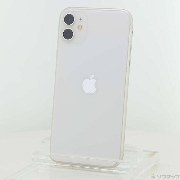 【中古】Apple(アップル) iPhone11 64GB 白いこと NWLU2J／A SIM無償性 【377-ud】