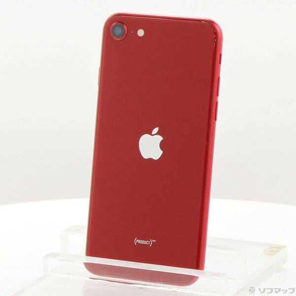 【中古】Apple(アップル) iPhone SE 第3時人 64GB 売り物赤いこと MMYE3J／A SIM無償性 【377-ud】