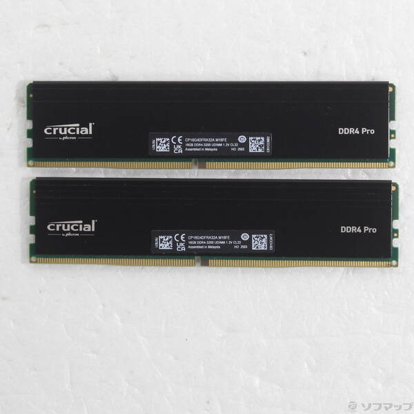 【中古】288P DDR4 パソコン4-25600 DDR4-3200 32GB 16GB×2枚組 【344-ud】