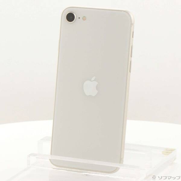 【中古】Apple(アップル) iPhone SE 第3時人 64GB はやりっ児点火装置 MMYD3J／A SIM無償性 【377-ud】