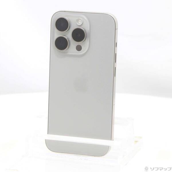 【中古】Apple(アップル) iPhone15 Pro 256GB 自然的チタニウム NTUF3J／A SIM無償性 【377-ud】