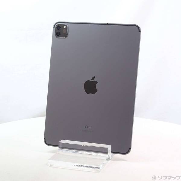 【中古】Apple(アップル) iPad Pro 11in 第2時人 256GB 間隔文字薄墨色 MXE42J／A SIM無償性 【352-ud】