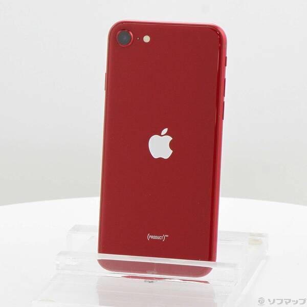 【中古】Apple(アップル) iPhone SE 第3時人 64GB 売り物赤いこと MMYE3J／A SIM無償性 【258-ud】