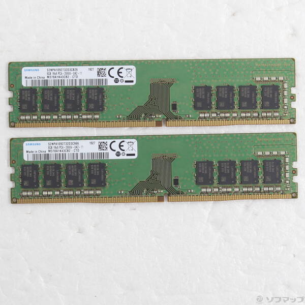 【中古】288P パソコン4-21300 DDR4-2666 16GB 8GB×2枚組 【344-ud】