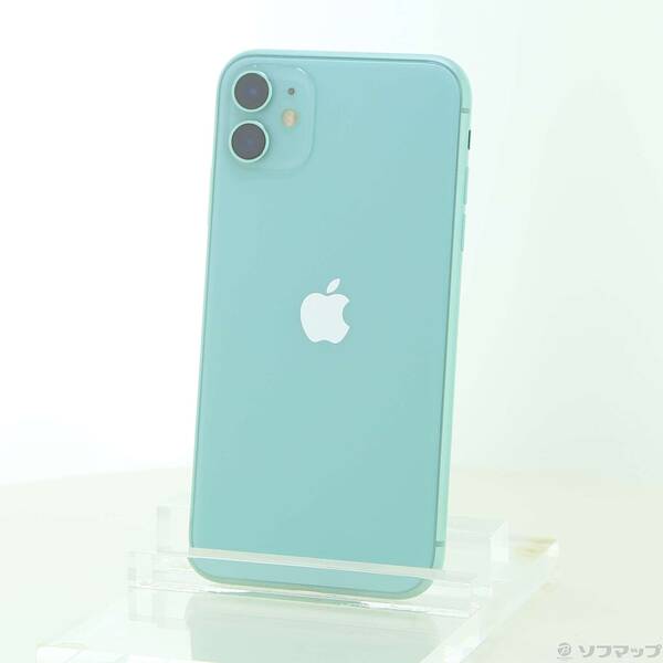 【中古】Apple(アップル) iPhone11 64GB 緑であること NWLY2J／A SIM無償性 【262-ud】