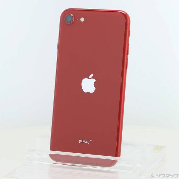 【中古】Apple(アップル) iPhone SE 第3時人 64GB 売り物赤いこと MMYE3J／A SIM無償性 【258-ud】