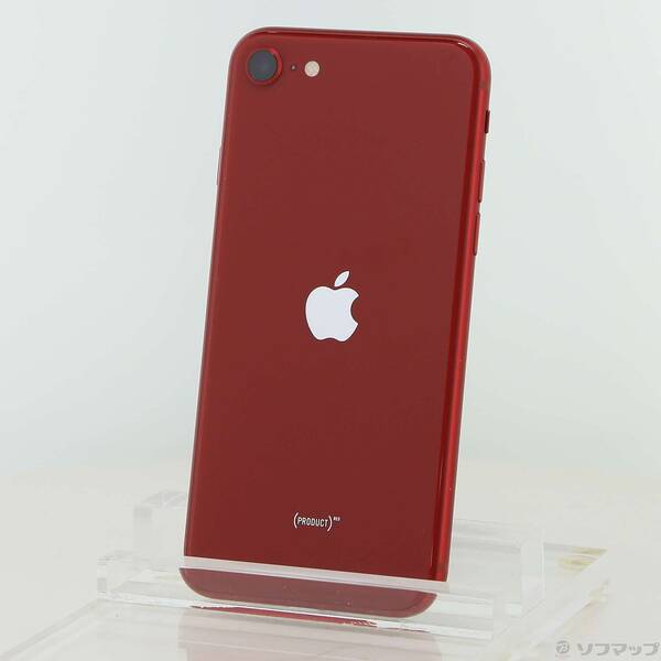 【中古】Apple(アップル) iPhone SE 第3時人 64GB 売り物赤いこと MMYE3J／A SIM無償性 【258-ud】