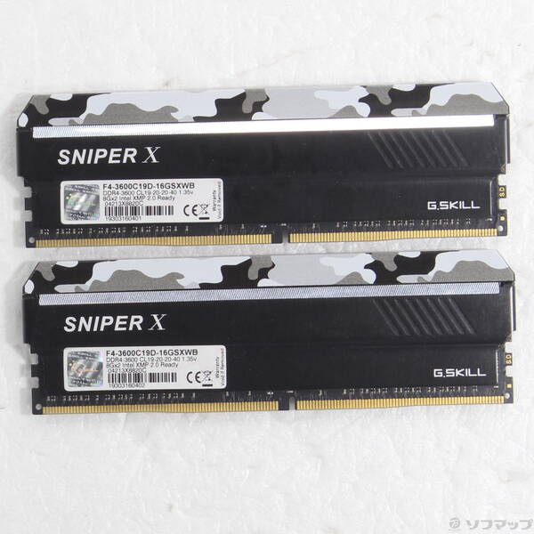 【中古】GSKILL(ジースキル) F4-3600C19D-16GSXWB 【344-ud】