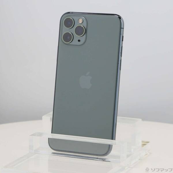 【中古】Apple(アップル) iPhone11 Pro 64GB 真夜中緑であること MWC62J／A SIM無償性 【377-ud】