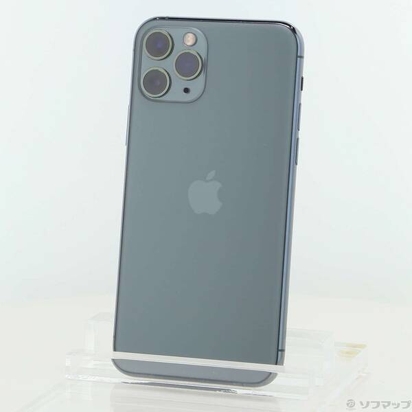 【中古】Apple(アップル) iPhone11 Pro 64GB 真夜中緑であること MWC62J／A SIM無償性 【352-ud】