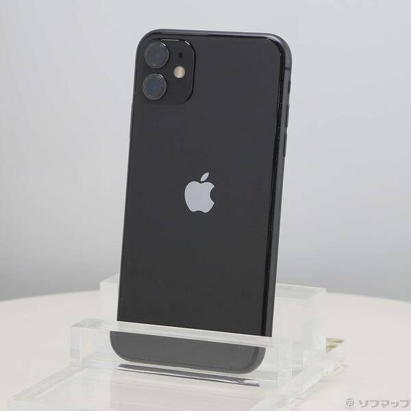 【中古】Apple(アップル) iPhone11 64GB 黒いこと NWLT2J／A SIM無償性 【377-ud】