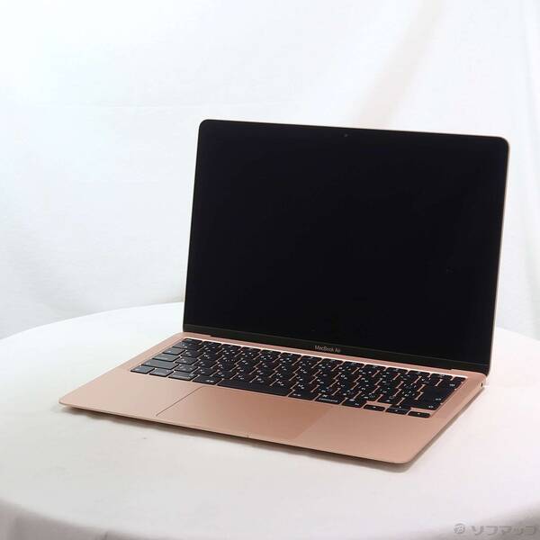 【中古】Apple(アップル) MacBook Air 13.3-inch Late-2020 MGND3J／A Apple M1 8中核グループ中央処理装置_7中核グループGPU 8GB SSD256GB ゴールド 〔26.3 Tahoe〕 【258-ud】