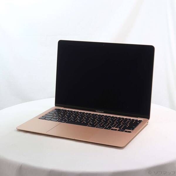 【中古】Apple(アップル) MacBook Air 13.3-inch Late-2020 MGND3J／A Apple M1 8中核グループ中央処理装置_7中核グループGPU 8GB SSD256GB ゴールド 〔26.3 Tahoe〕 【377-ud】