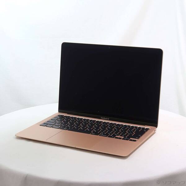【中古】Apple(アップル) MacBook Air 13.3-inch Late-2020 MGND3J／A Apple M1 8中核グループ中央処理装置_7中核グループGPU 8GB SSD256GB ゴールド 〔26.3 Tahoe〕 【262-ud】