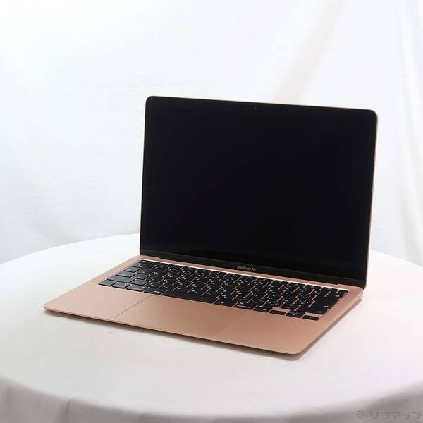 【中古】Apple(アップル) MacBook Air 13.3-inch Late-2020 MGND3J／A Apple M1 8中核グループ中央処理装置_7中核グループGPU 8GB SSD256GB ゴールド 〔26.3 Tahoe〕 【251-ud】