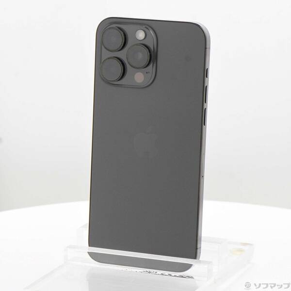 【中古】Apple(アップル) iPhone15 Pro Max 256GB 黒いことチタニウム MU6P3J／A SIM無償性 【349-ud】