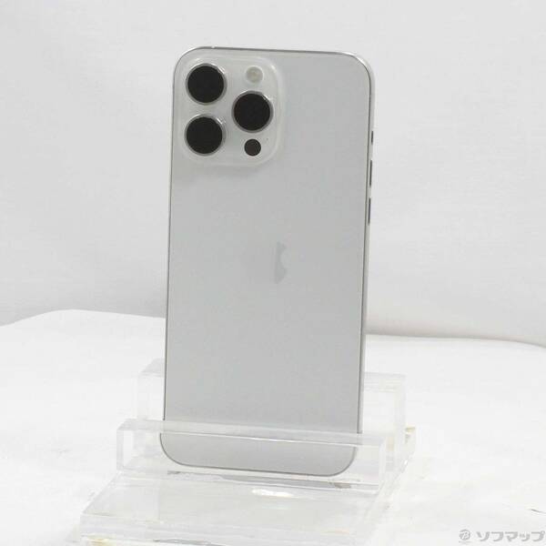 【中古】Apple(アップル) iPhone15 Pro Max 256GB 白いことチタニウム MU6Q3J／A SIM無償性 【377-ud】