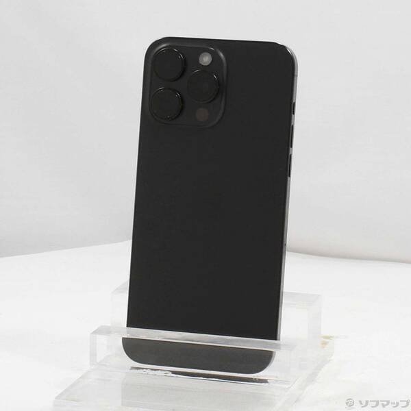 【中古】Apple(アップル) iPhone15 Pro Max 512GB 黒いことチタニウム MU6U3J／A SIM無償性 【377-ud】