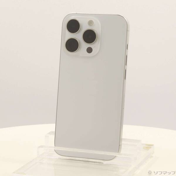 【中古】Apple(アップル) iPhone15 Pro 256GB 白いことチタニウム MTUD3J／A SIM無償性 【377-ud】