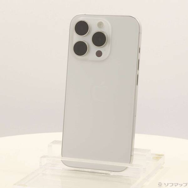 【中古】Apple(アップル) iPhone15 Pro 256GB 白いことチタニウム MTUD3J／A SIM無償性 【377-ud】