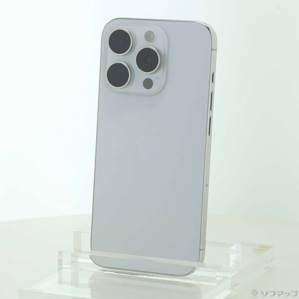 【中古】Apple(アップル) iPhone15 Pro 256GB 白いことチタニウム MTUD3J／A SIM無償性 【368-ud】