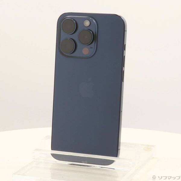 【中古】Apple(アップル) iPhone15 Pro 256GB 青碧チタニウム MTUG3J／A SIM無償性 【377-ud】