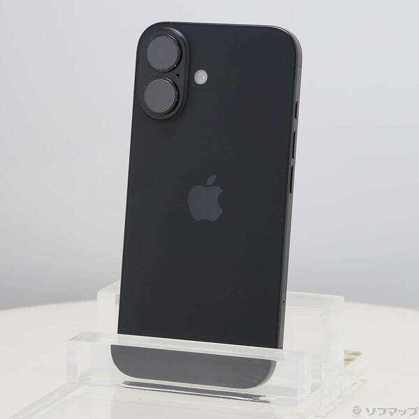 【中古】Apple(アップル) iPhone16 256GB 黒いこと MYDW3J／A SIM無償性 【377-ud】