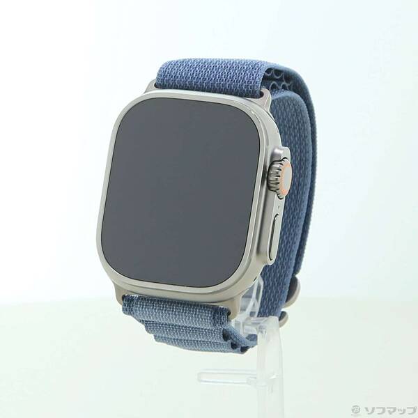 【中古】Apple(アップル) Apple Watch Ultra 3 GPS + Cellular 49粍 ナチュラルチタニウムケース ライトブルーアルパインループ 【262-ud】