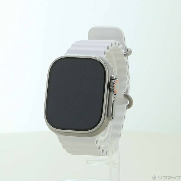 【中古】Apple(アップル) Apple Watch Ultra GPS + Cellular 49粍 チタニウム容れもの ホワイトオーシャンバンド 【262-ud】