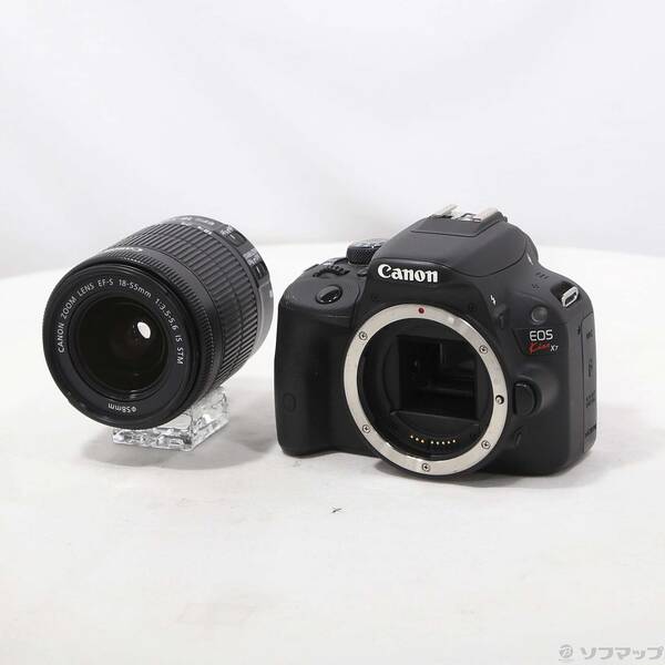 【中古】Canon(キヤノン) EOS Kiss X7 EF-S18-55 IS STM 水晶体一揃いの道具 【352-ud】