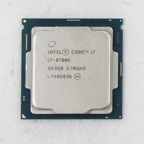 【中古】intel(インテル) Core i7 8700K 〔3.7GHz／LGA 1151〕 【344-ud】