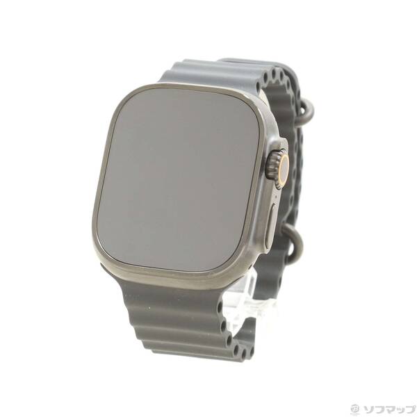 【中古】Apple(アップル) Apple Watch Ultra 2 GPS + Cellular 49粍 ブラックチタニウムケース ブラックオーシャンバンド 【344-ud】