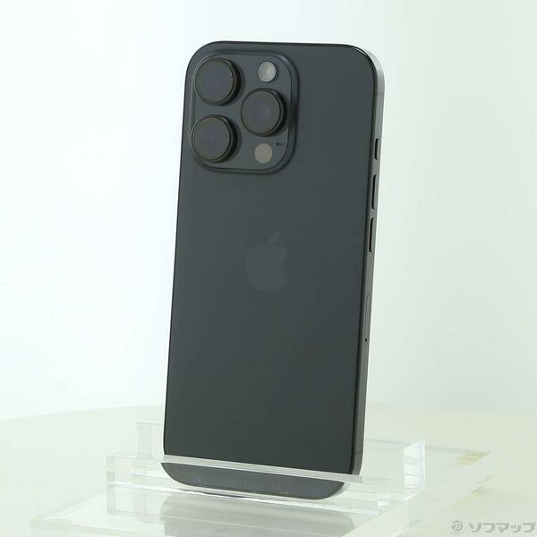 【中古】Apple(アップル) iPhone16 Pro 128GB 黒いことチタニウム MYMV3J／A SIM無償性 【297-ud】