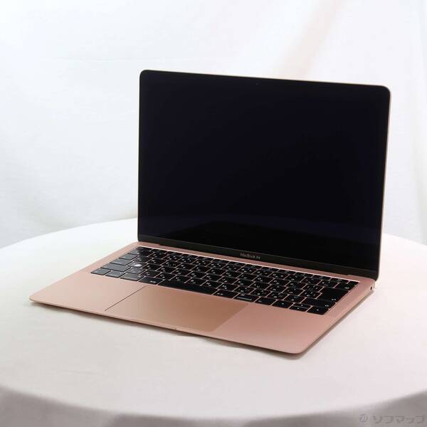 【中古】Apple(アップル) MacBook Air 13.3-inch Late-2018 MREF2J／A Core_i5 1.6GHz 8GB SSD256GB ゴールド 〔10.15 Catalina〕 【348-ud】