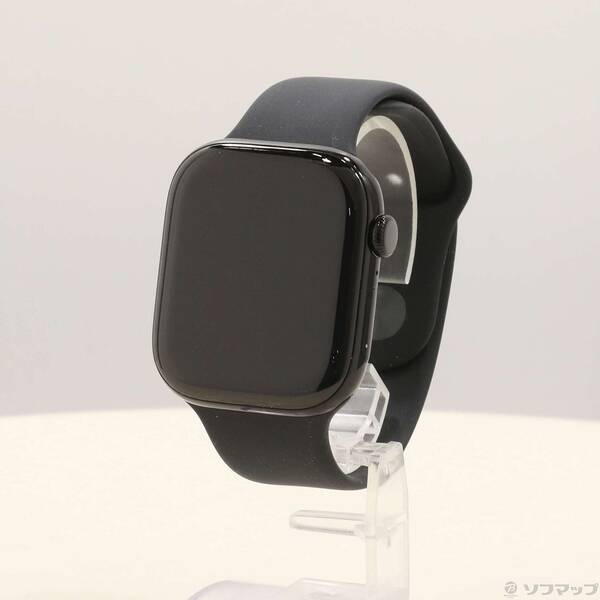 【中古】Apple(アップル) Apple Watch Series 11 GPS + Cellular 46粍 ジェットブラックアルミニウムケース 黒いこと運動競技周波数帯域 【198-ud】