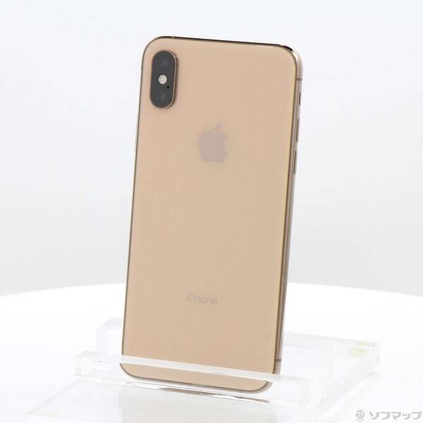 【中古】Apple(アップル) iPhoneXS 64GB ゴールド MTAY2J／A SIM無償性 【258-ud】
