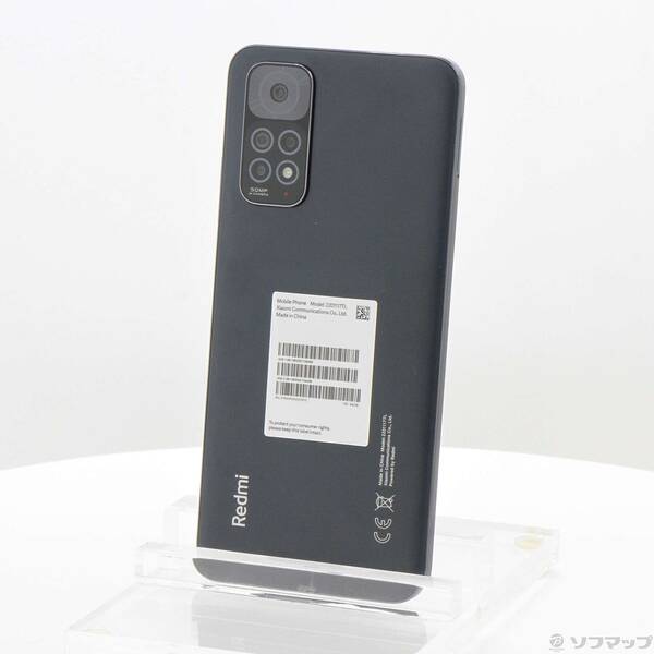 【中古】XIAOMI Redmi Note 11 64GB グラファイトグレー 2201117TL SIM無償性 【258-ud】